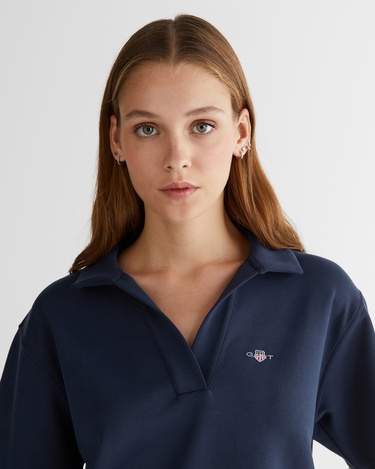  GANT Kadın Lacivert Logolu Polo