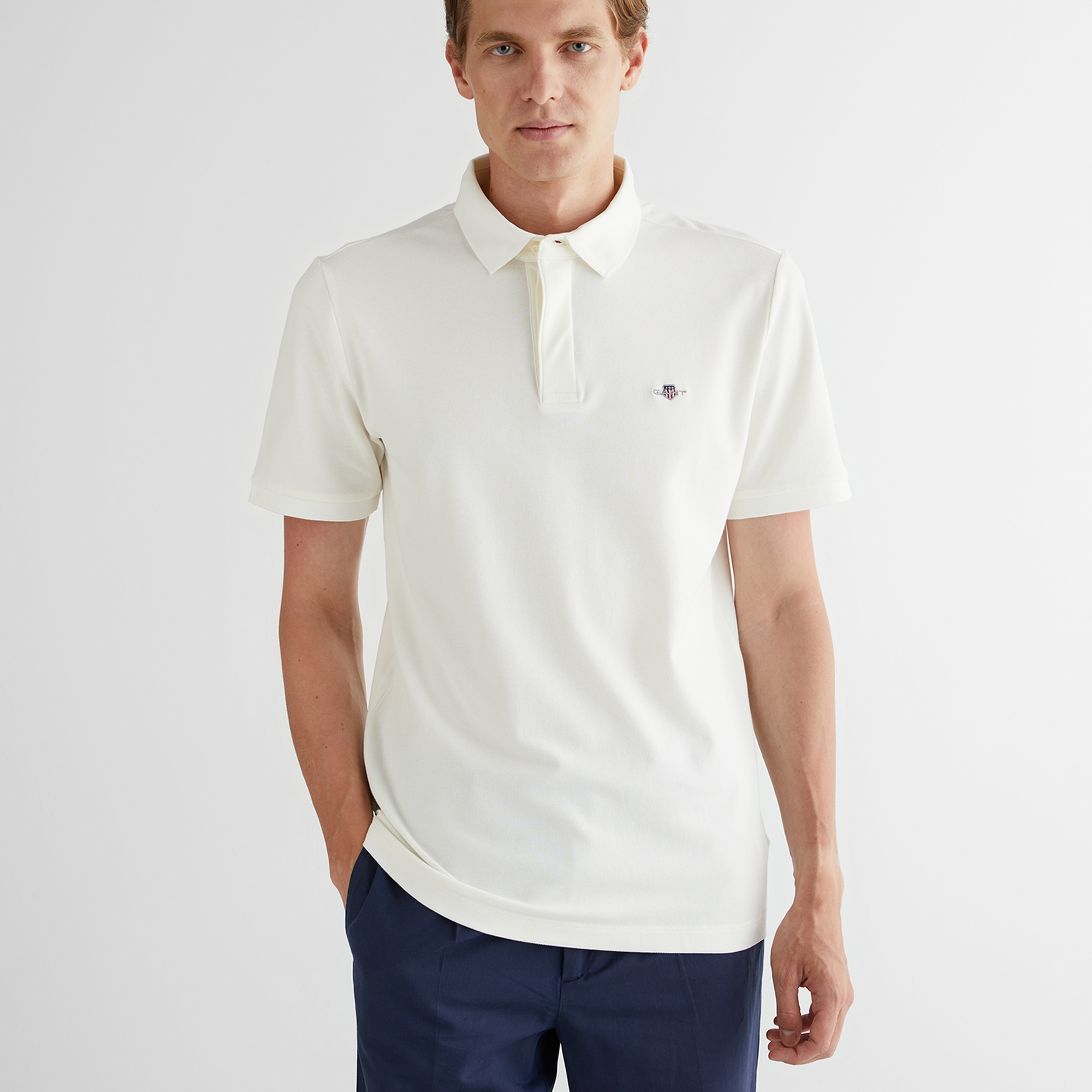 GANT Erkek Krem Polo