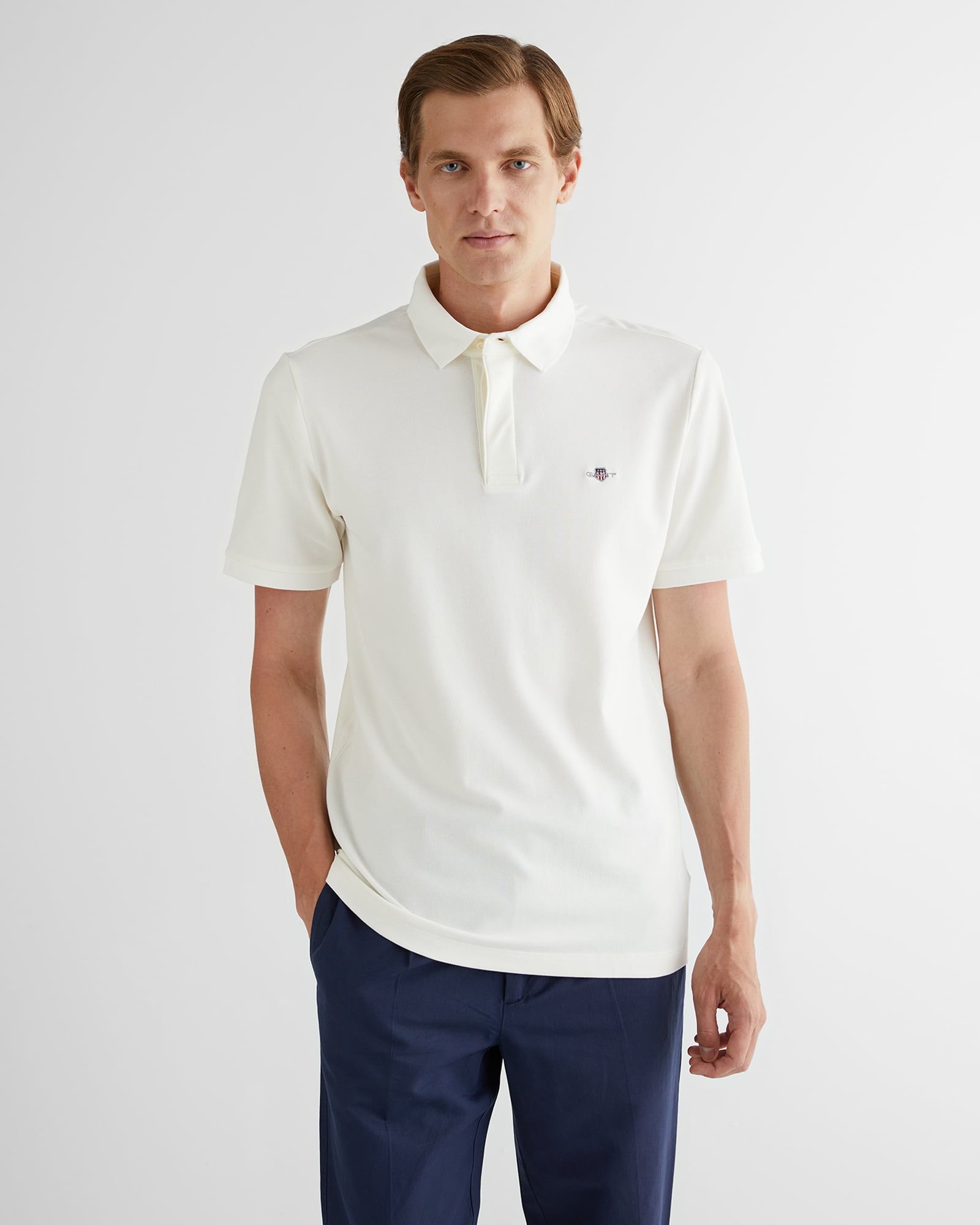 GANT Erkek Krem Polo