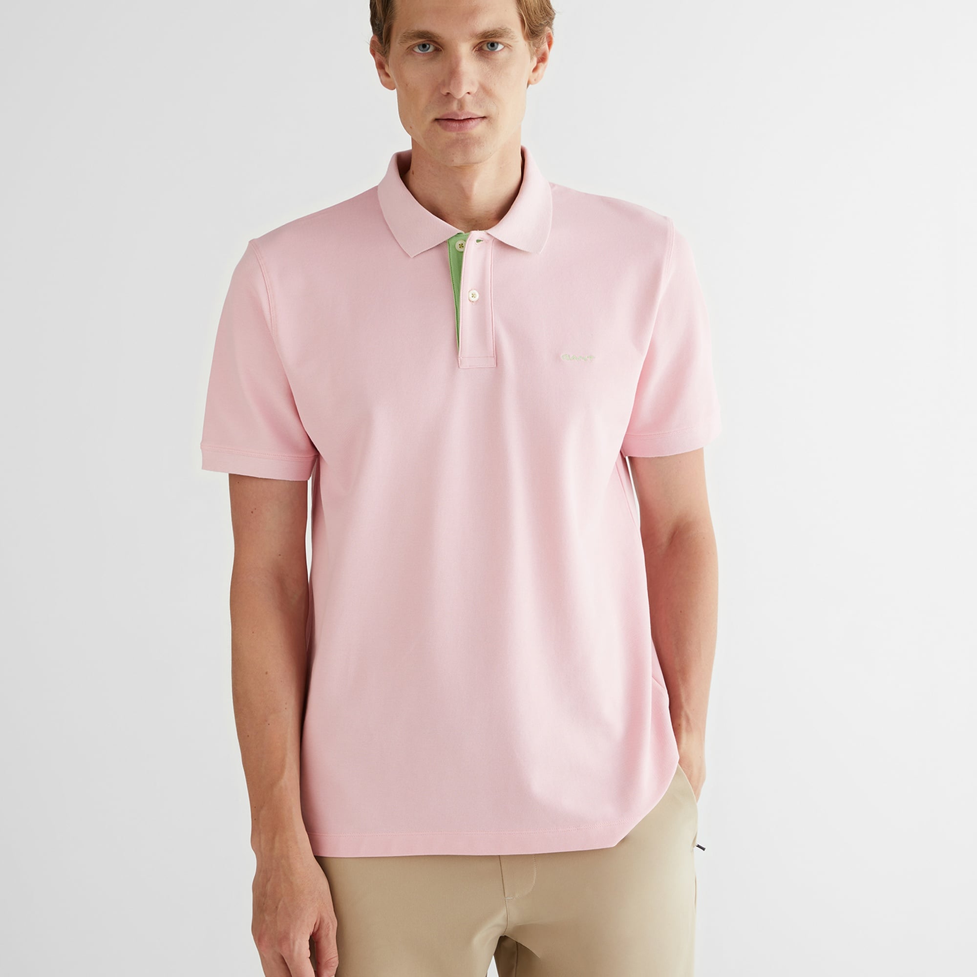 GANT Erkek Pembe Regular Fit Polo
