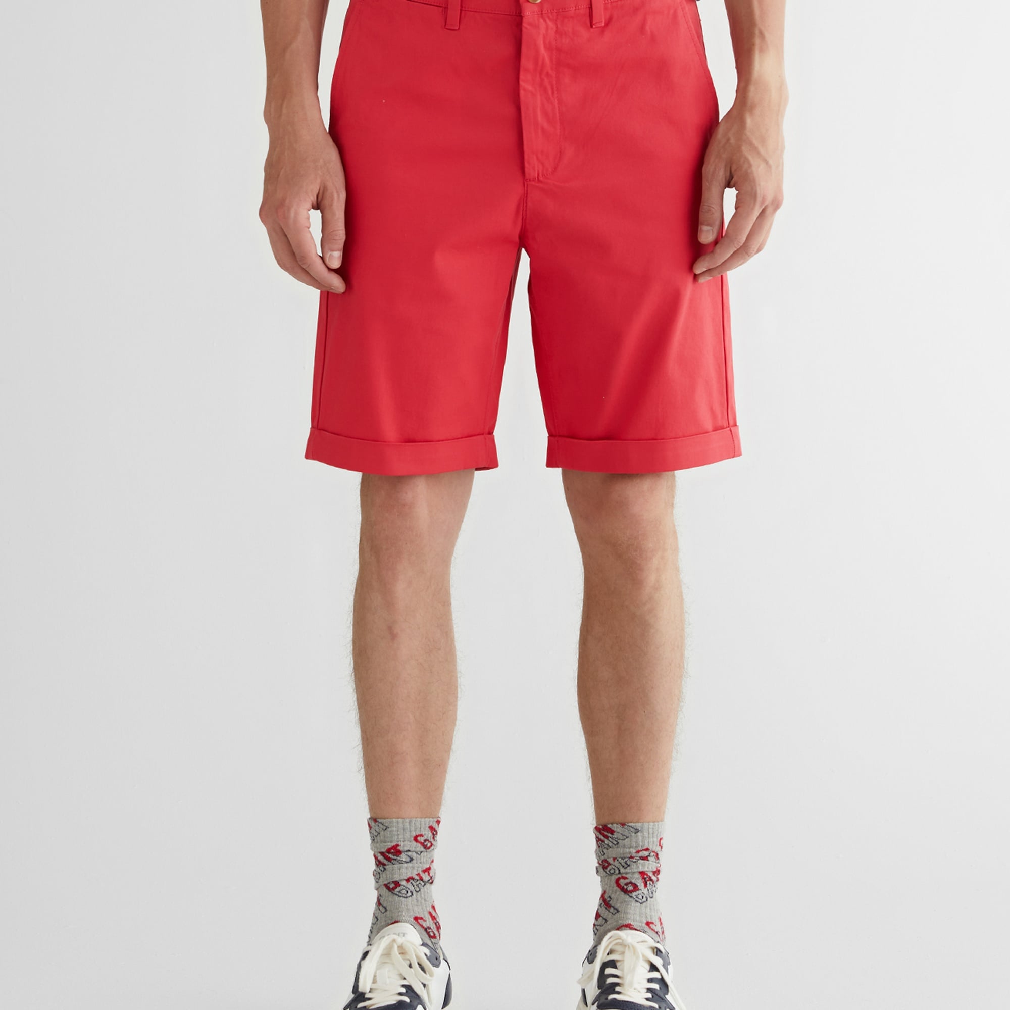 GANT Erkek Kırmızı Slim Fit Şort