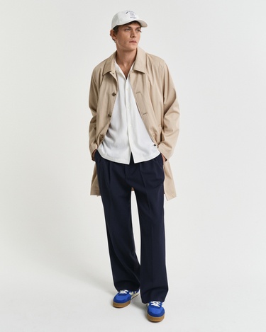  GANT Erkek Krem Relaxed Fit Klasik Yaka Logolu Gömlek