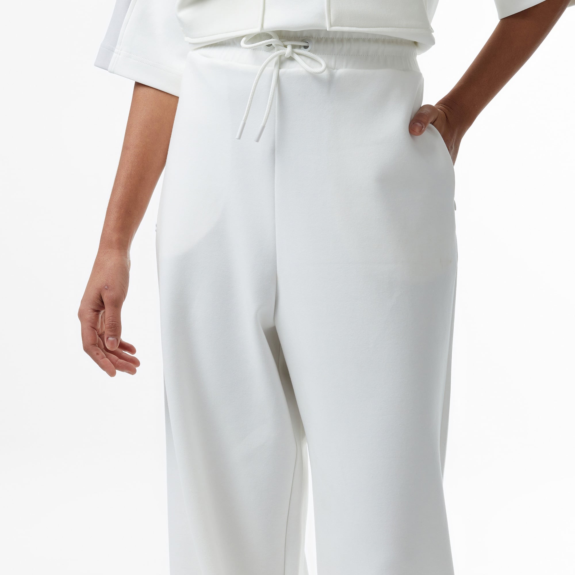 Lacoste House of SuperStep x Lacoste Kadın Beyaz Eşofman Altı