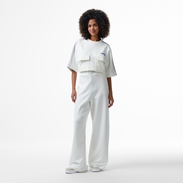  Lacoste House of SuperStep x Lacoste Kadın Beyaz Eşofman Altı