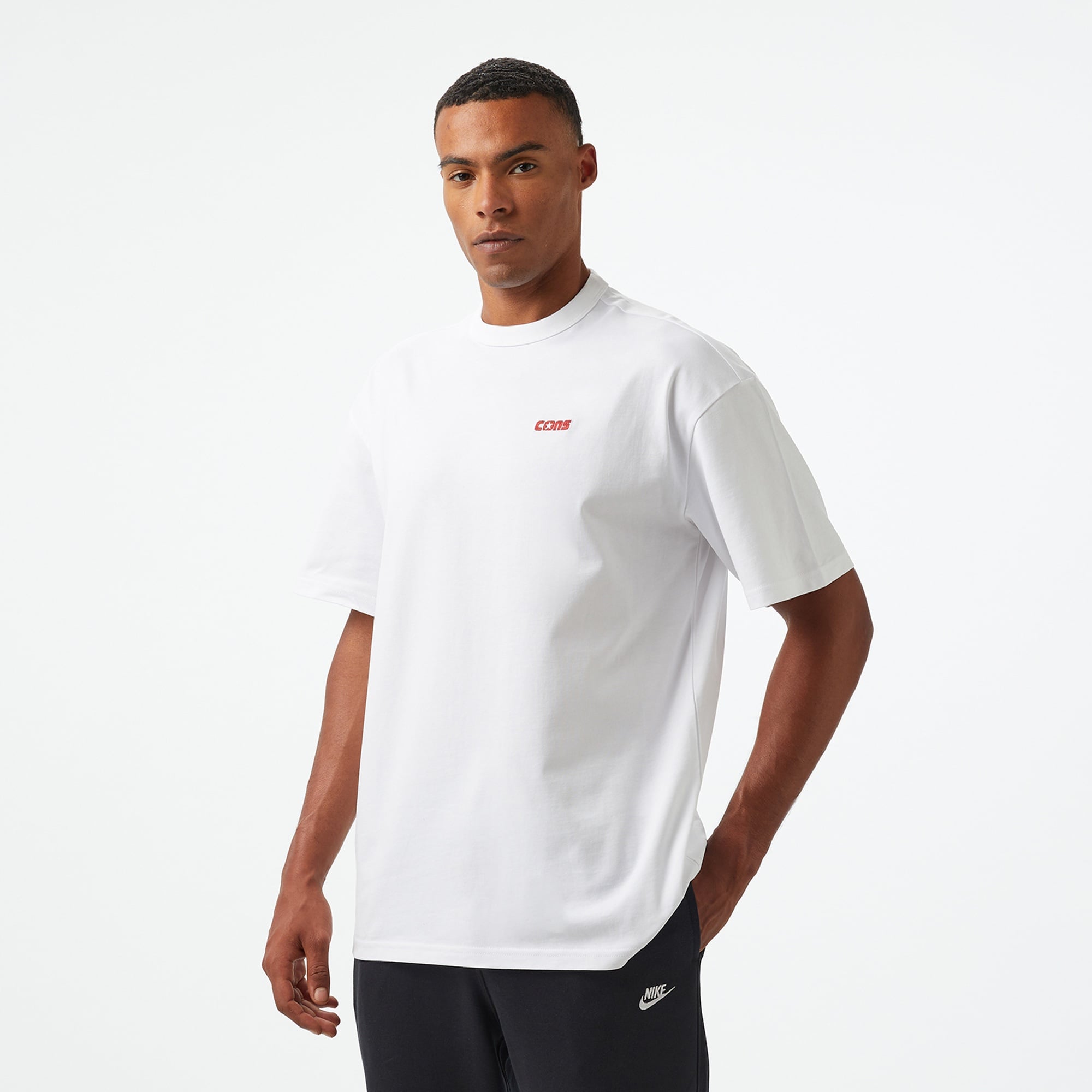 Converse Loose Fit Erkek Beyaz T-Shirt