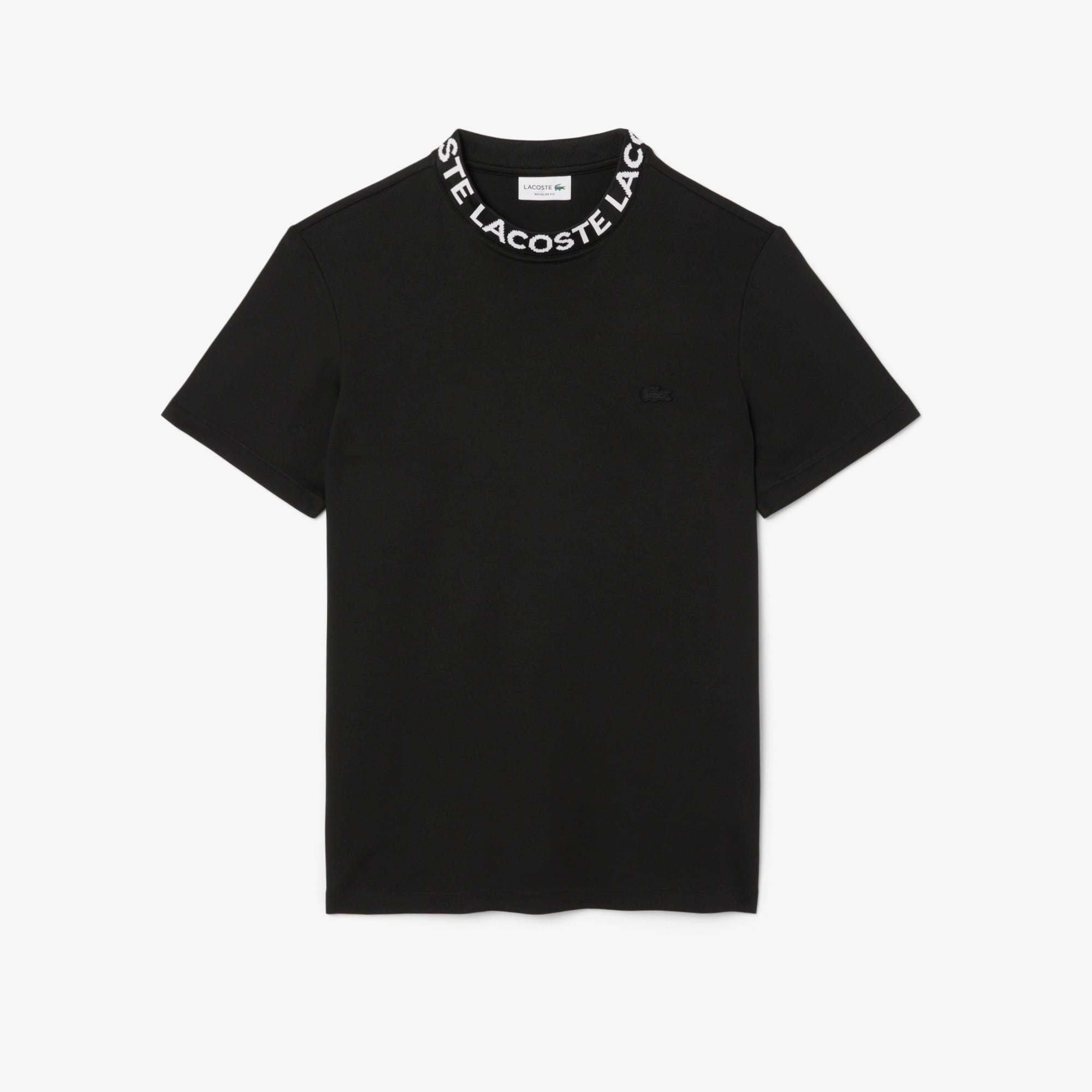 Lacoste Erkek Regular Fit Bisiklet Yaka Siyah T-Shirt