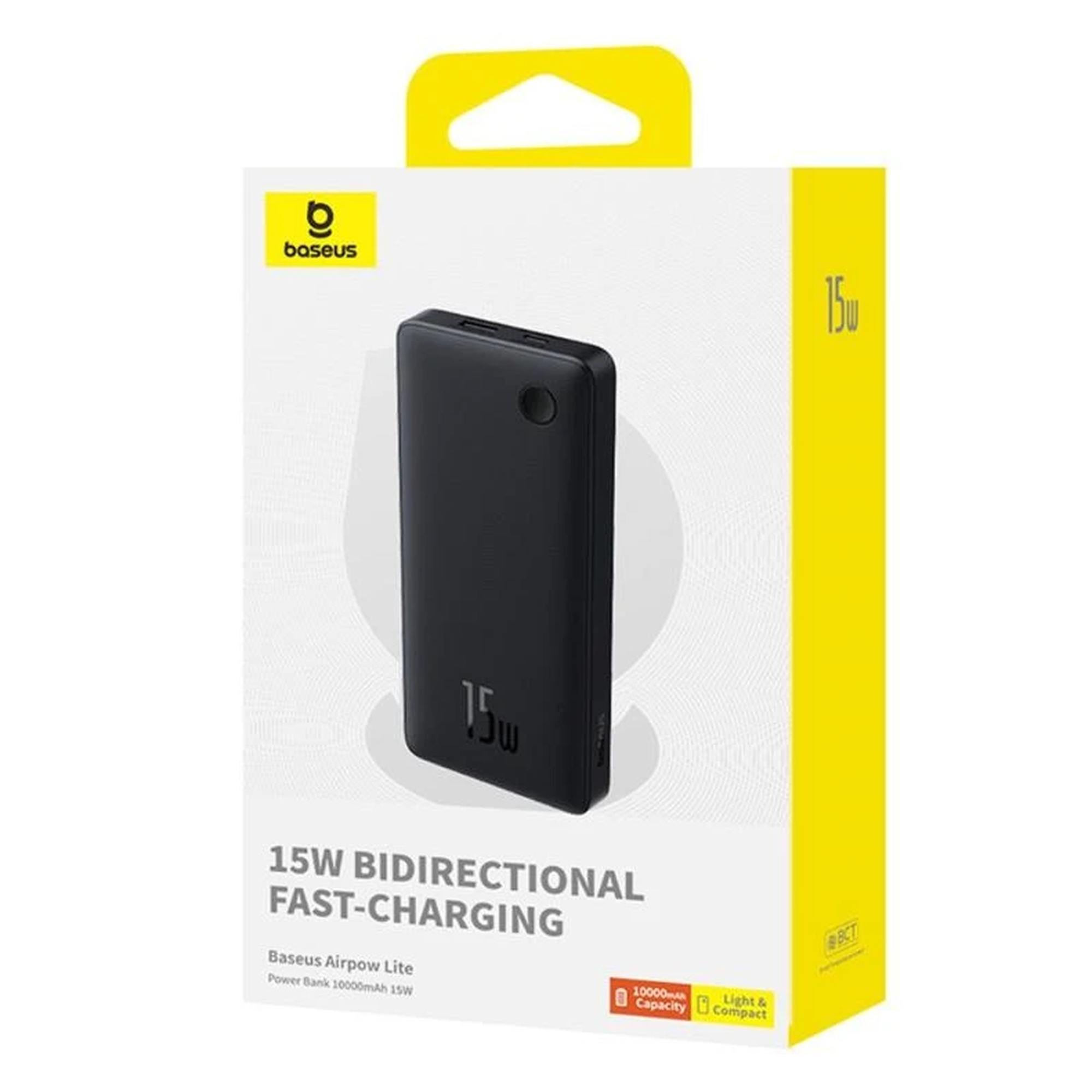 Baseus Airpow Lite Power 10.000mAh 15W Powerbank-Siyah - P10067500123-00