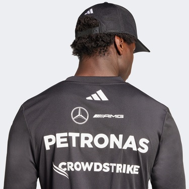  adidas Mercedes Amg Petronas Formula One Team Uzun Kollu Pilot Erkek Siyah Motorsport Forma