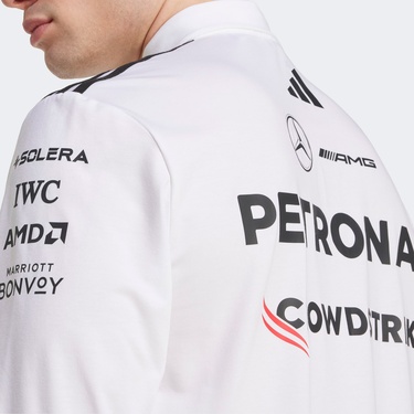  adidas Mercedes Amg Petronas Formula One Team Erkek Beyaz Motorsport Sweatshirt