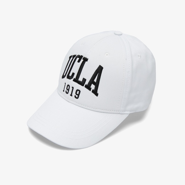  Ucla Kalın Pamuklu Unisex Beyaz Şapka