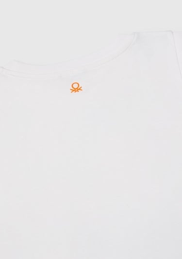  Erkek Çocuk Beyaz Mix Önü Baskılı Arka Yakası Logo Detaylı Kolsuz Atlet