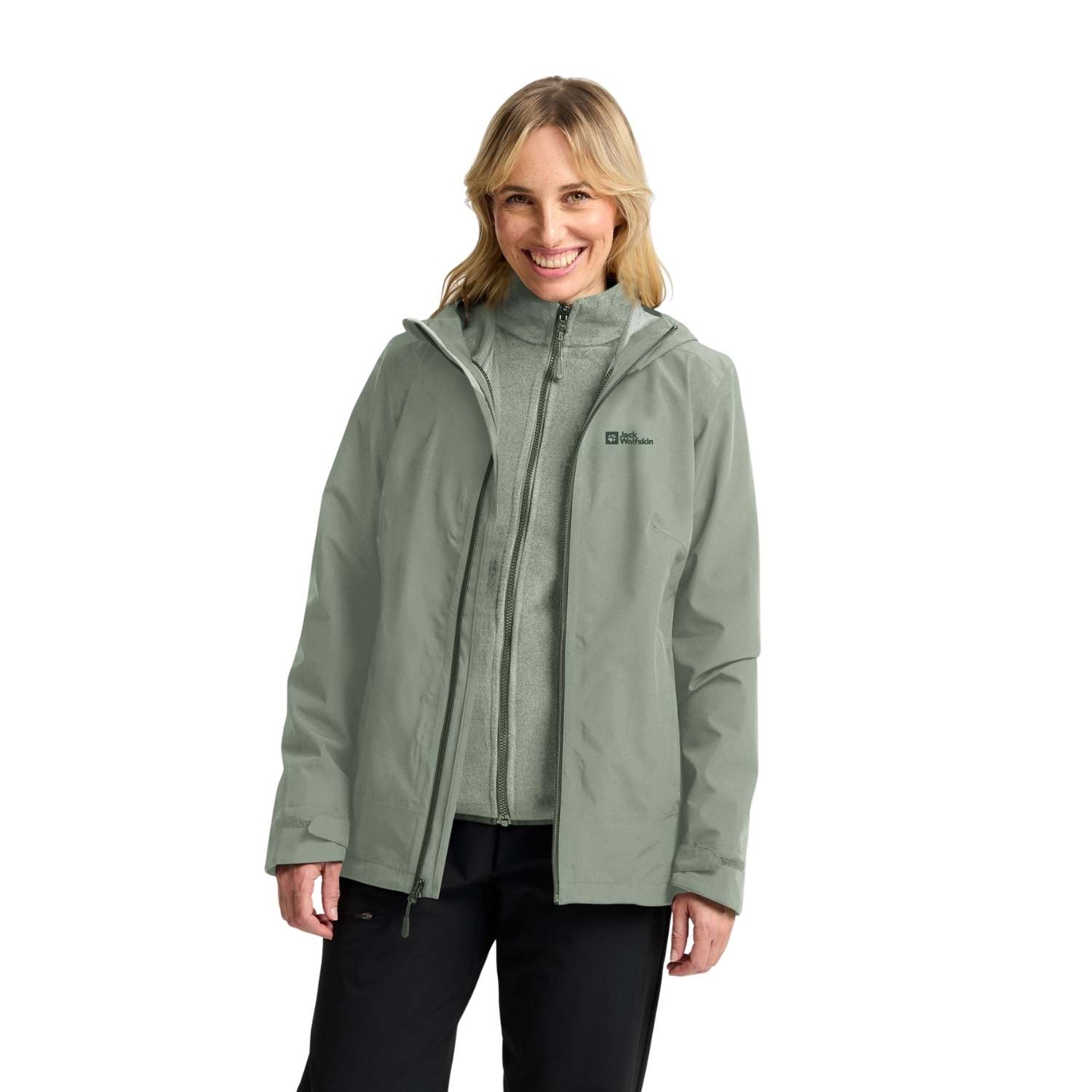 Jack Wolfskin Moonrise 3in1 Kadın Outdoor Ceketi