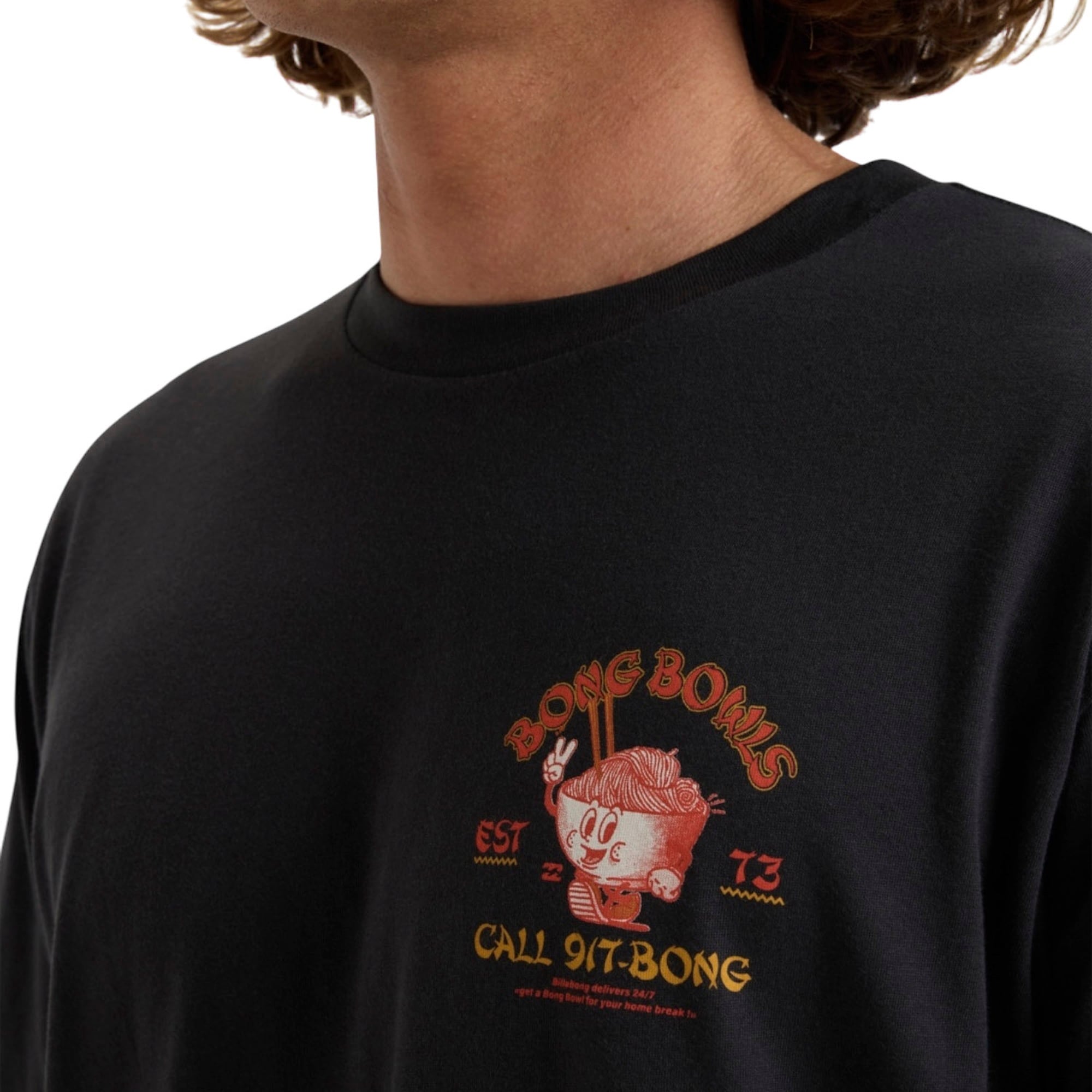 Billabong Lunch Break Ss Erkek Siyah Tişört