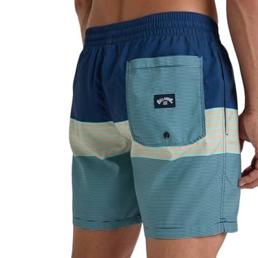  Billabong All Day Stripe Lb Erkek Mavi Volley Short