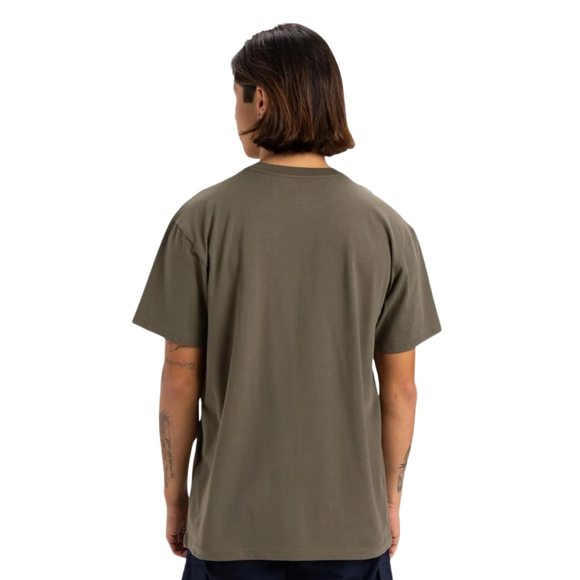 Quiksilver Locked Up Erkek Yeşil Tişört