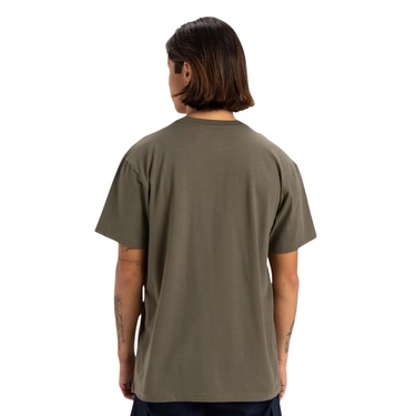  Quiksilver Locked Up Erkek Yeşil Tişört