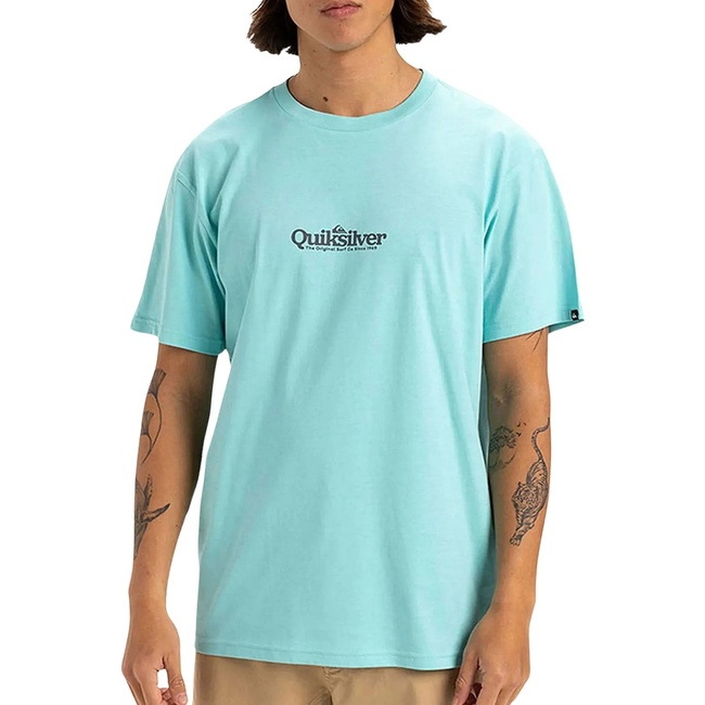  Quiksilver Fineline Erkek Mavi Tişört