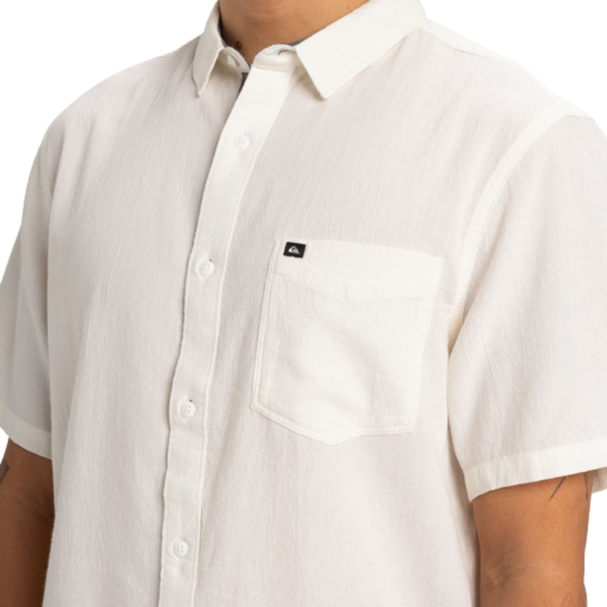 Quiksilver Time Box Erkek Beyaz Gömlek