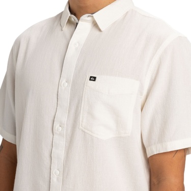  Quiksilver Time Box Erkek Beyaz Gömlek