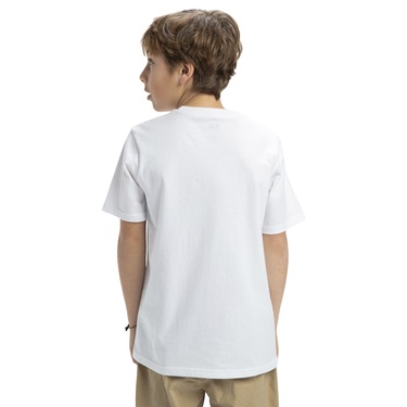  Quiksilver Ev Locked Up Yth Erkek Çocuk Beyaz Tişört