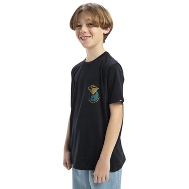  Quiksilver Hypnotic Wave Yth Erkek Çocuk Siyah Tişört