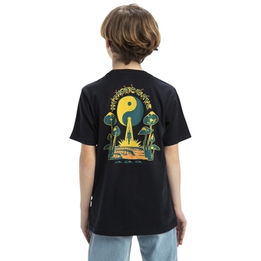  Quiksilver Hypnotic Wave Yth Erkek Çocuk Siyah Tişört