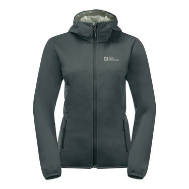  Jack Wolfskin Windhain Hoody Kadın Yeşil Softshell
