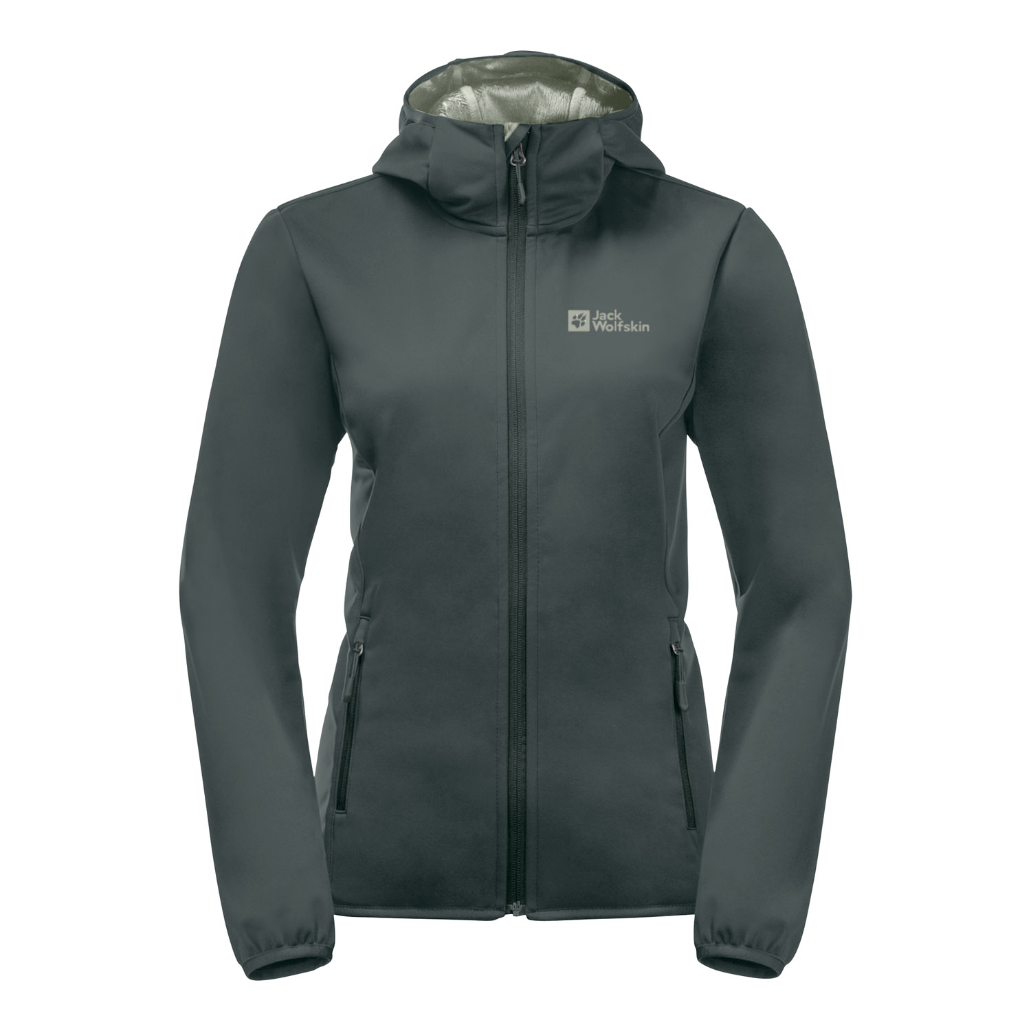 Jack Wolfskin Windhain Hoody Kadın Yeşil Softshell