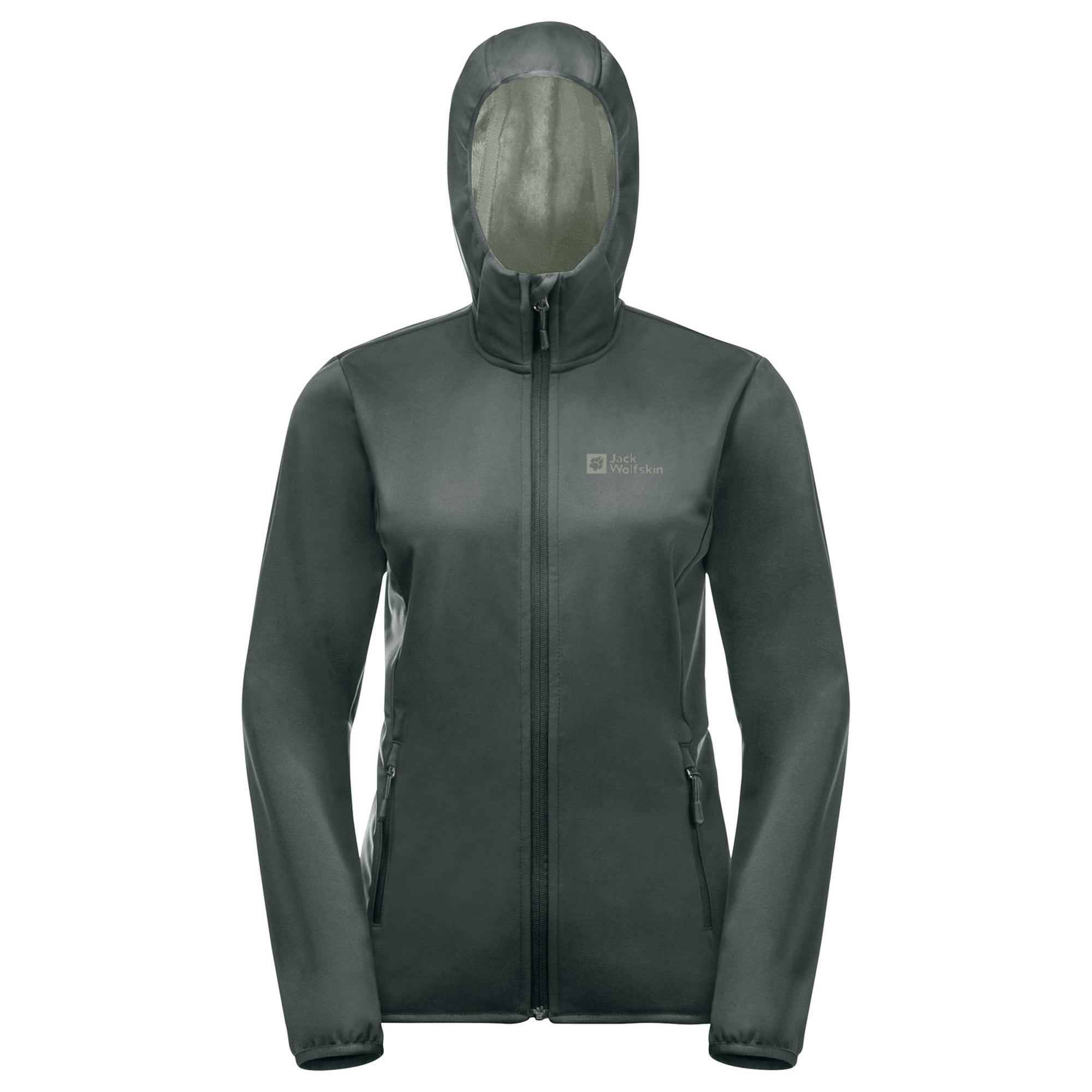 Jack Wolfskin Windhain Hoody Kadın Yeşil Softshell