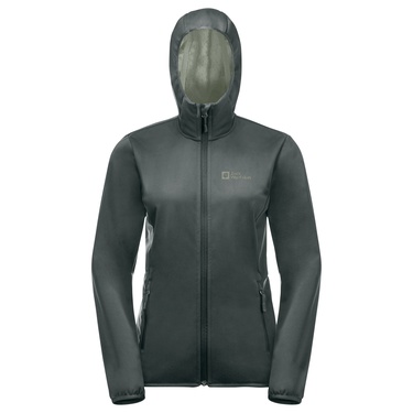  Jack Wolfskin Windhain Hoody Kadın Yeşil Softshell