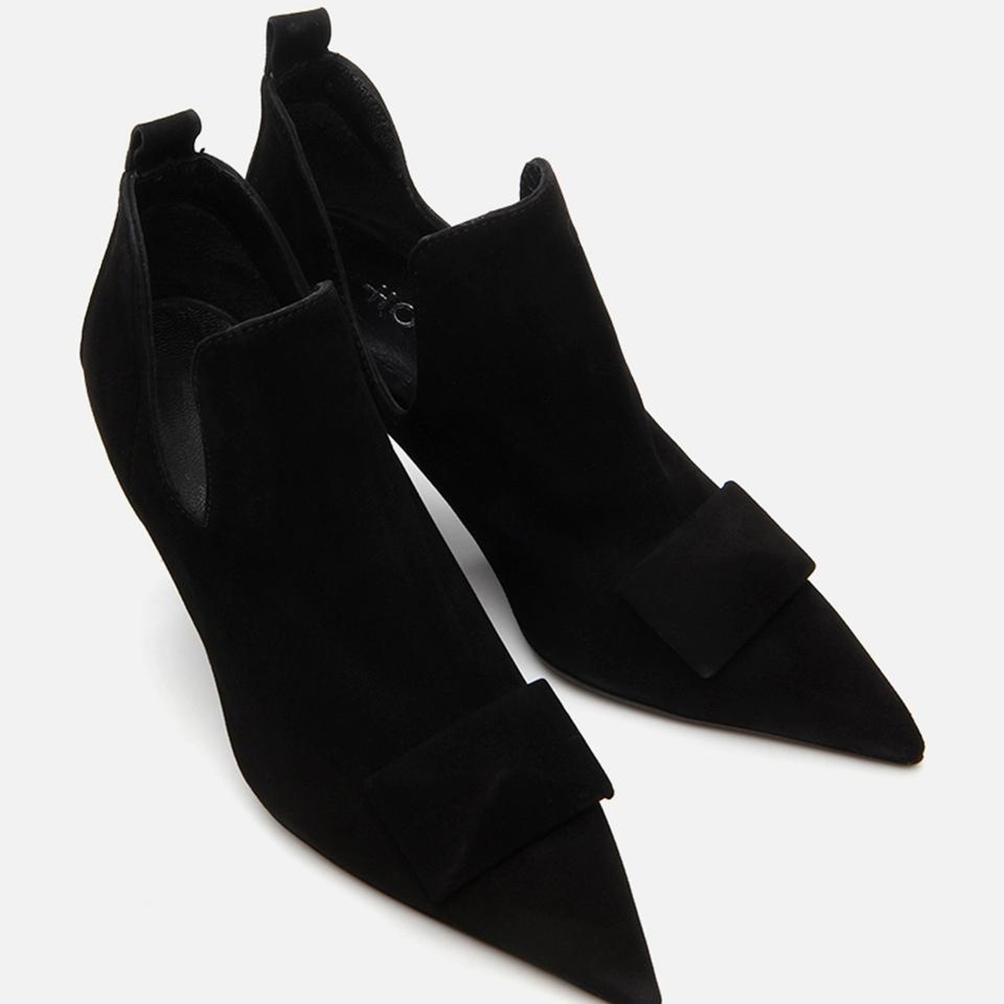 Kadın Deri Siyah Topuklu Bot