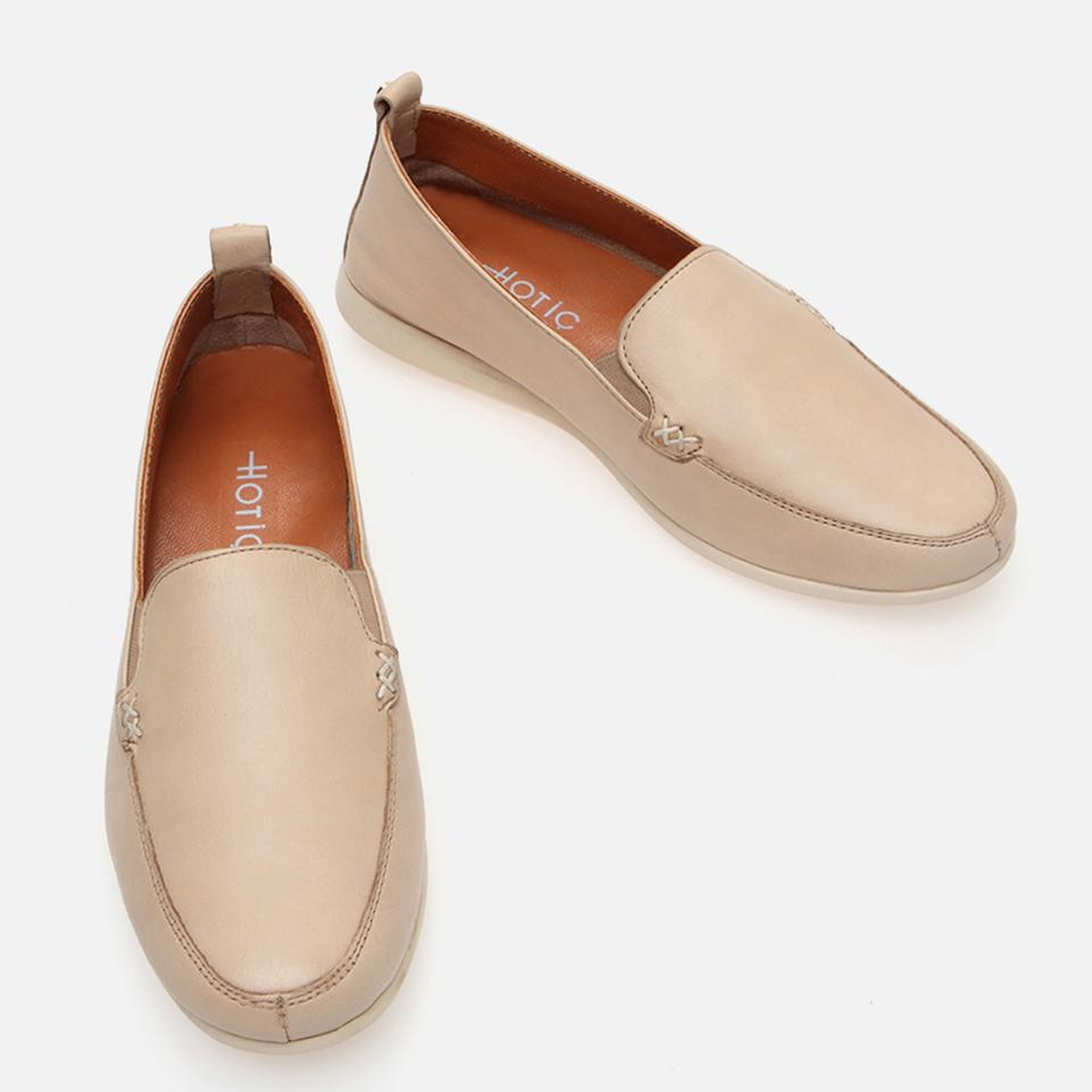 Kadın Deri Bej Loafer