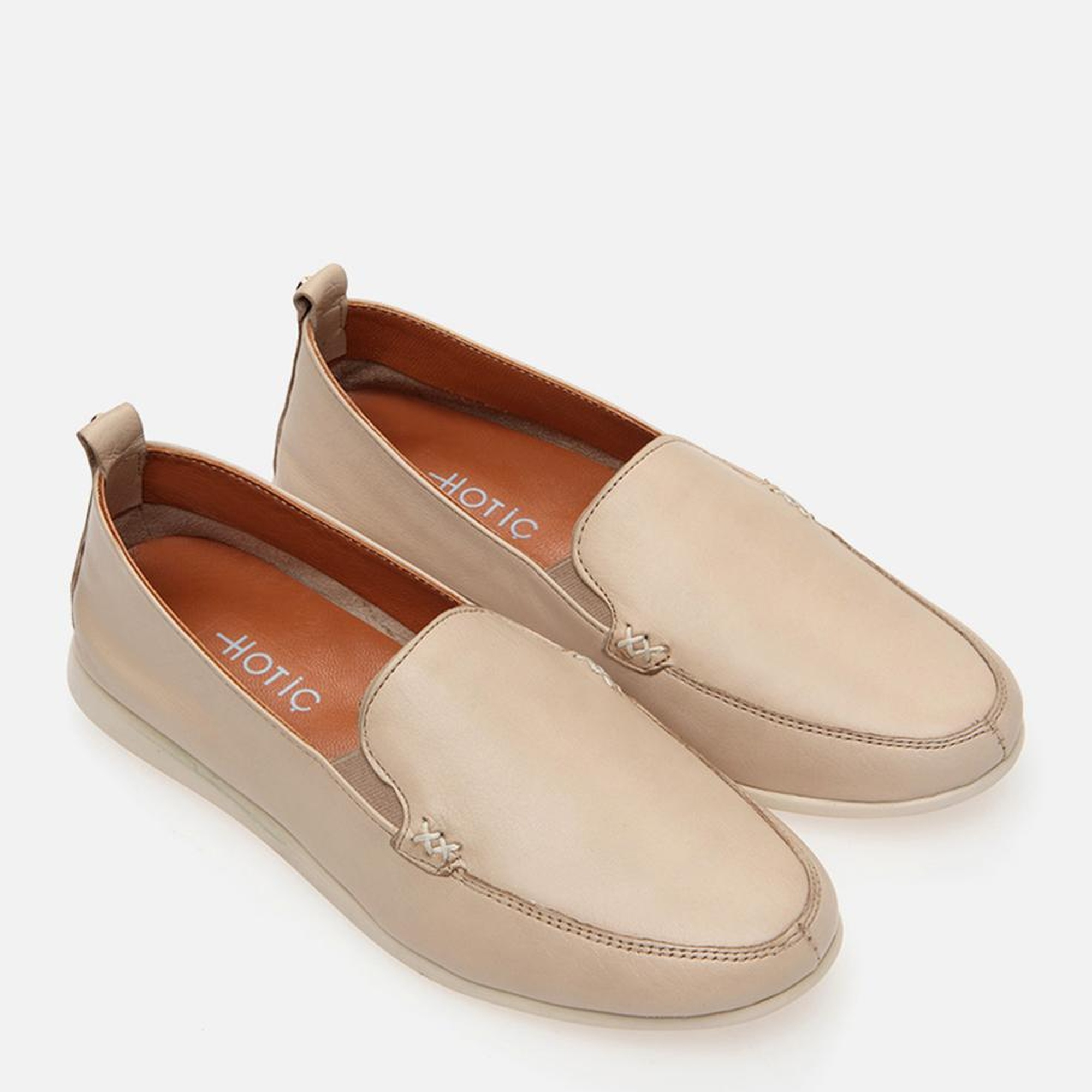 Kadın Deri Bej Loafer