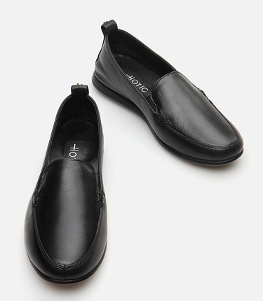  Kadın Deri Siyah Loafer