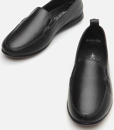  Kadın Deri Siyah Loafer