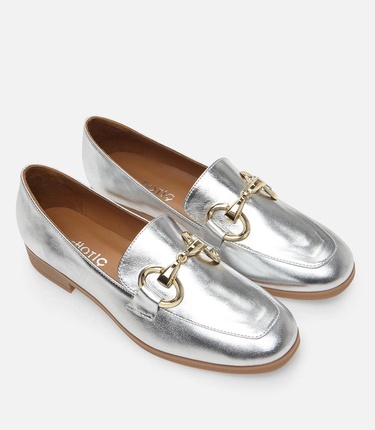  Kadın Deri Lame Loafer