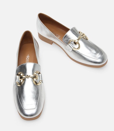  Kadın Deri Lame Loafer