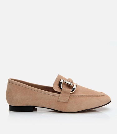  Kadın Deri Vizon Loafer