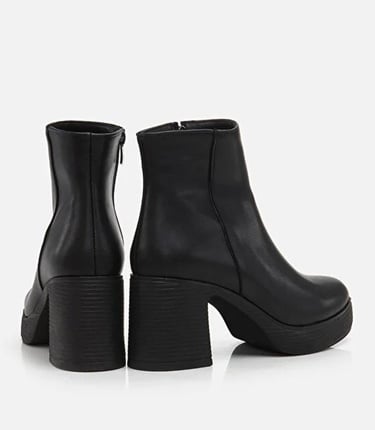  Kadın Siyah Yaya Yüksek Topuklu Bot