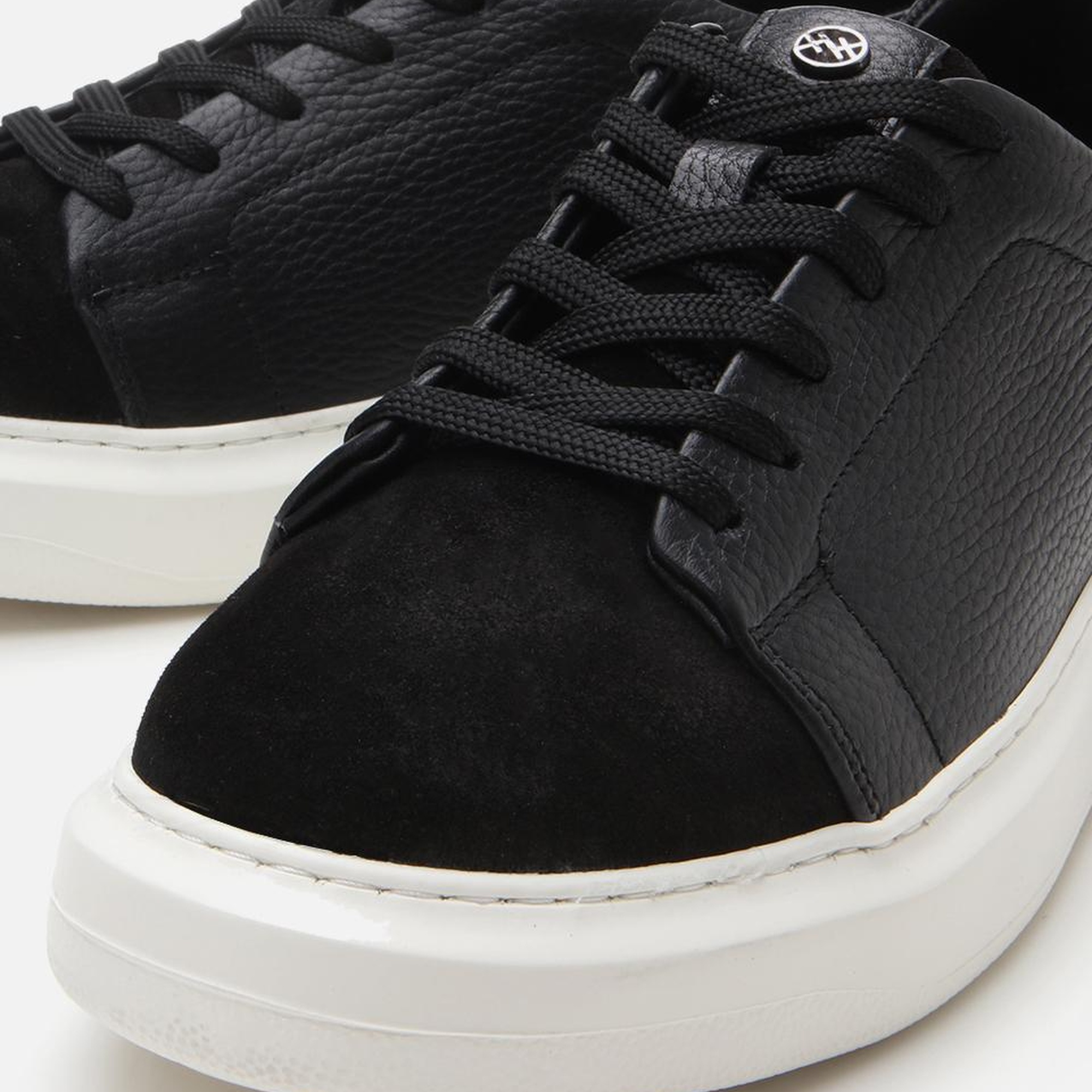 Erkek Süet Deri Siyah Rahat Tabanlı Spor Ayakkabı