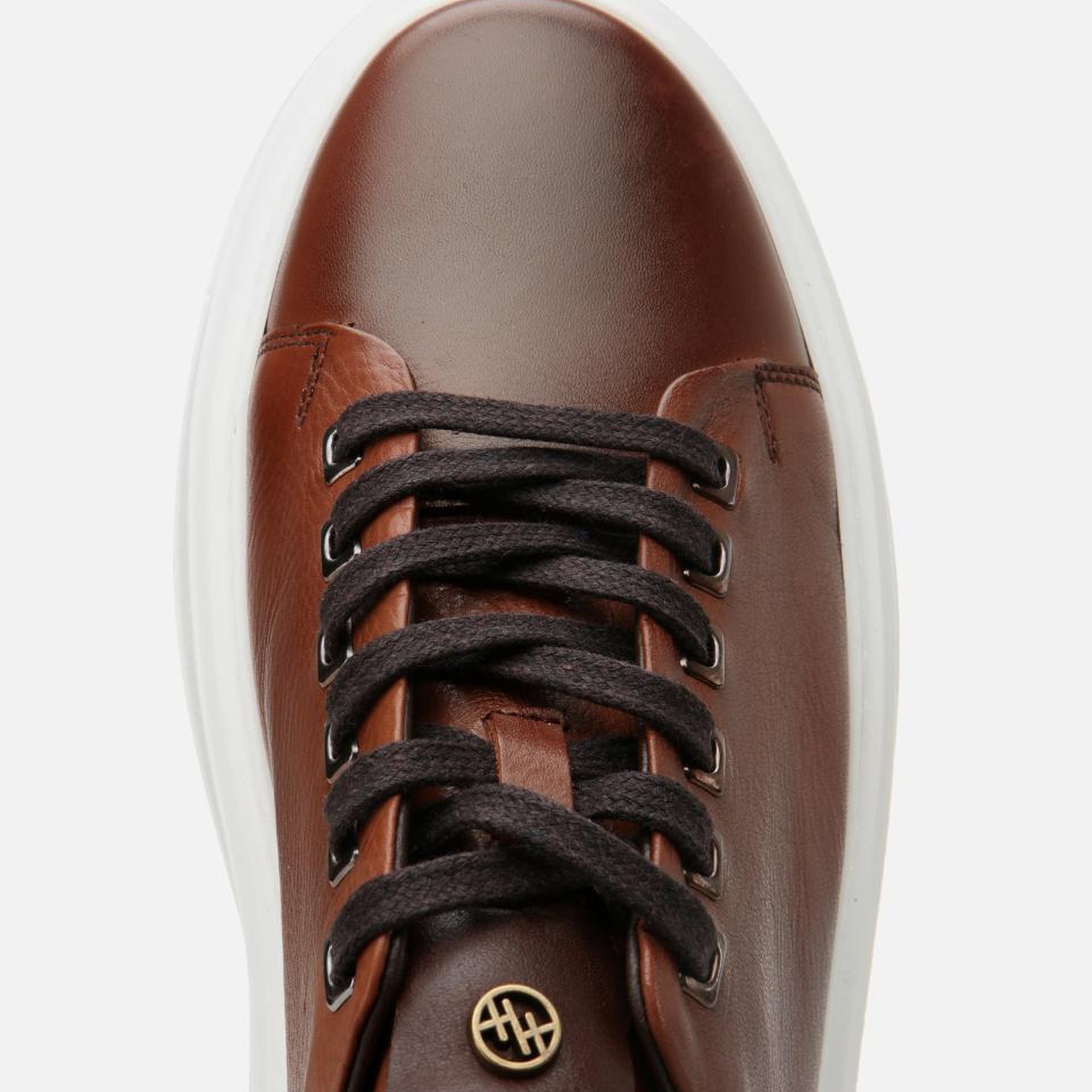 Erkek Deri Kahverengi Hafif Tabanlı Spor Ayakkabı