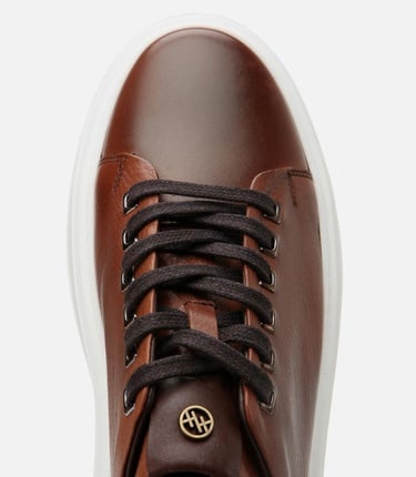  Erkek Deri Kahverengi Hafif Tabanlı Spor Ayakkabı