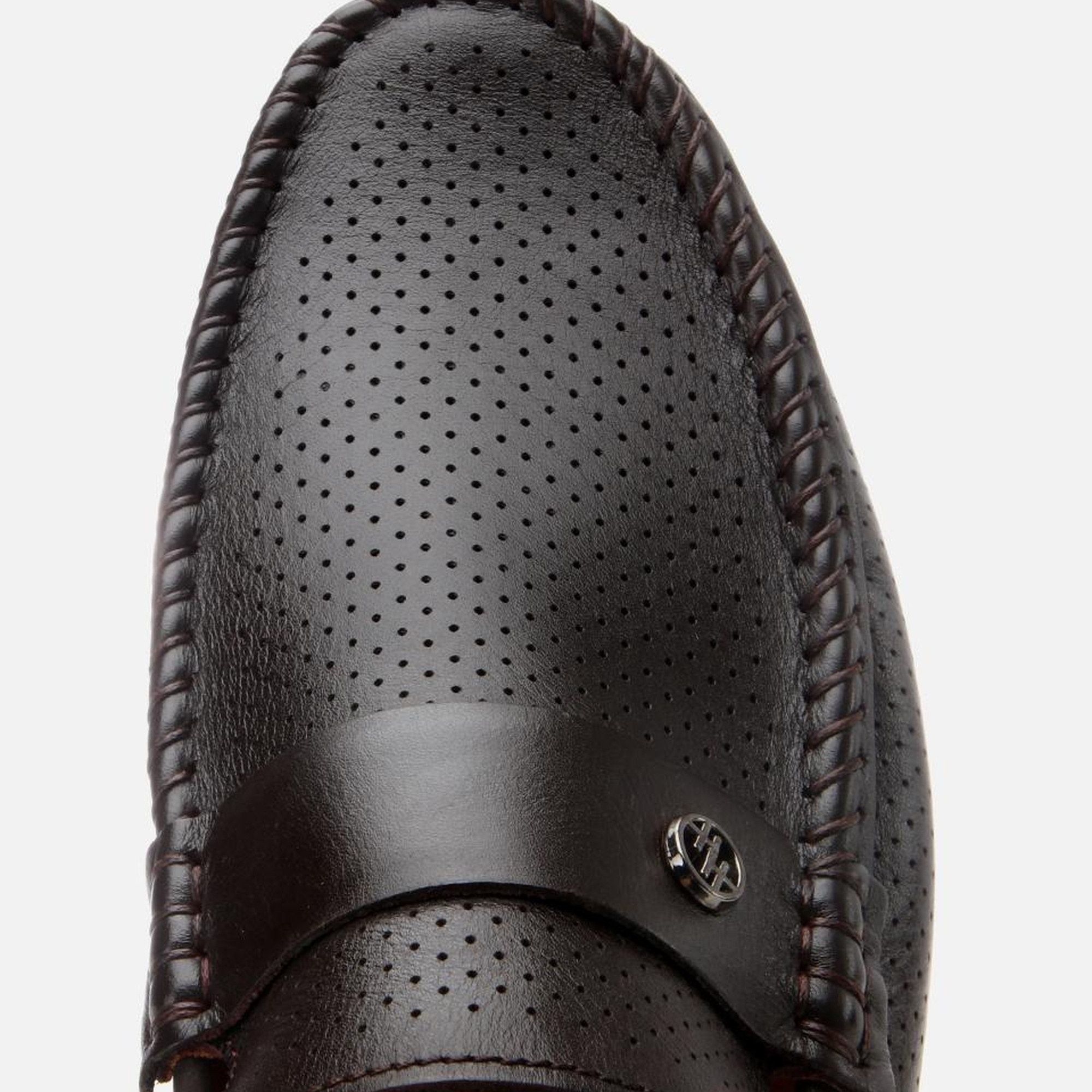 Erkek Deri Kahverengi Hafif Tabanlı Toka Detaylı Loafer