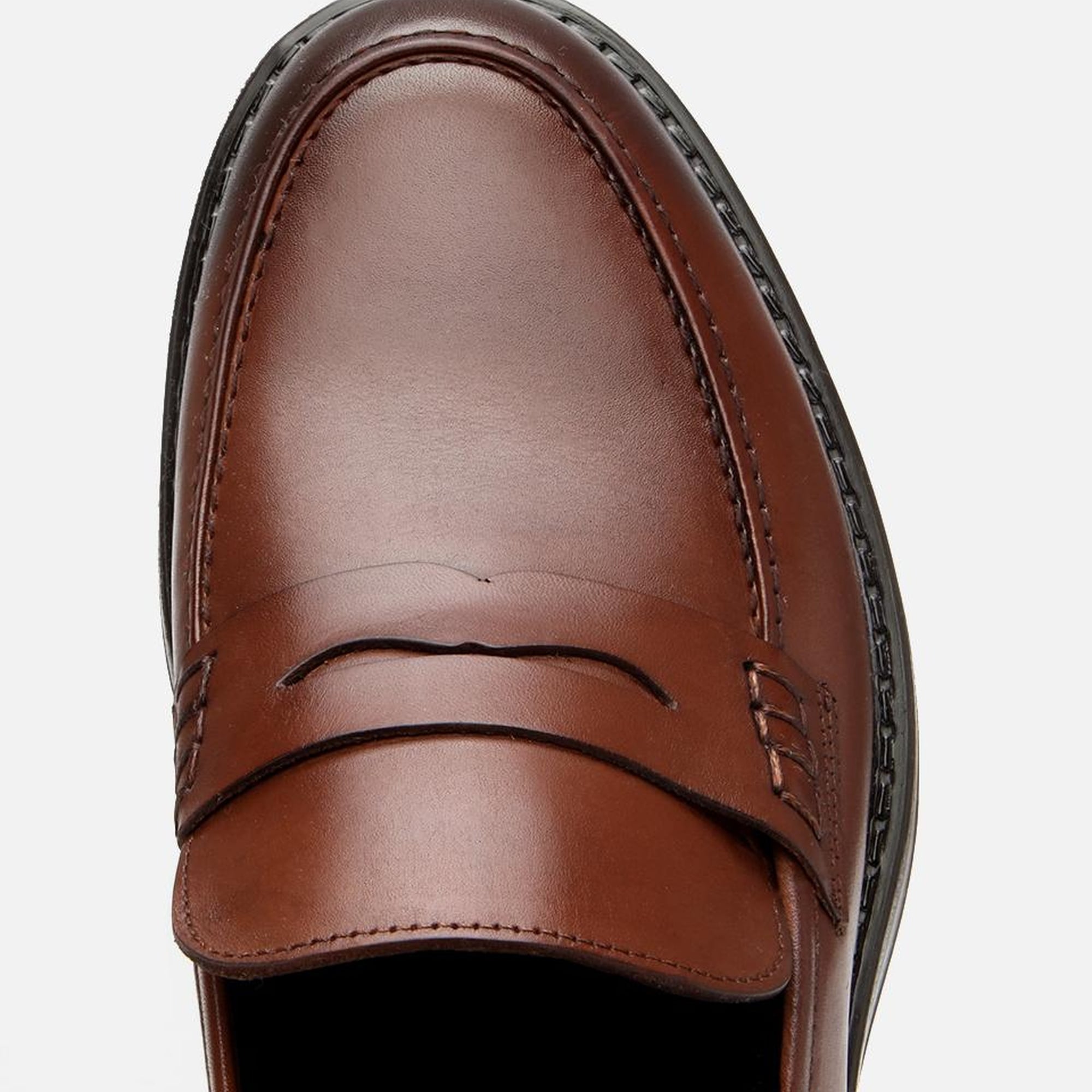 Erkek Deri Kahverengi Ultra Hafif Tabanlı Klasik Loafer