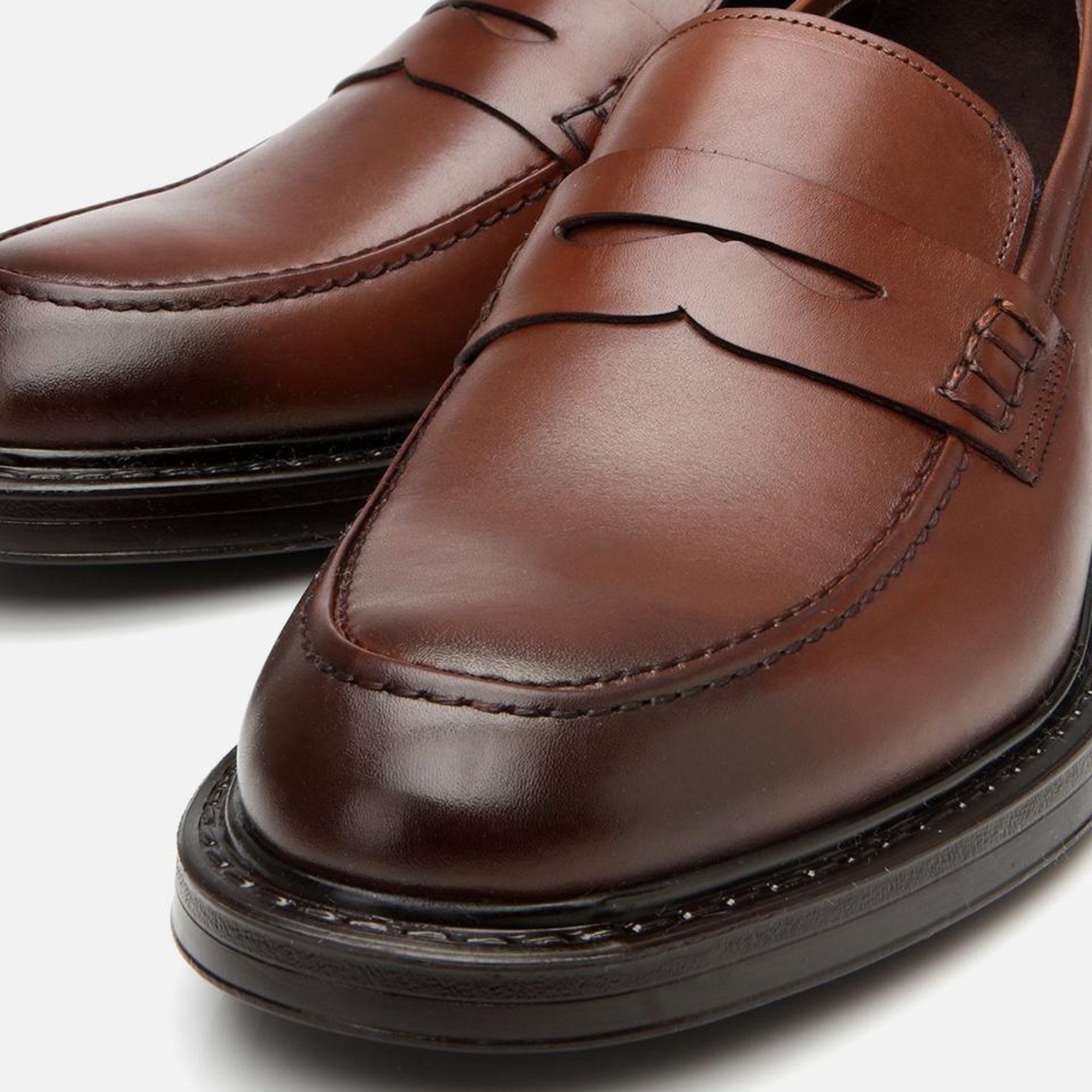 Erkek Deri Kahverengi Ultra Hafif Tabanlı Klasik Loafer