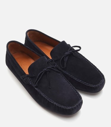  Erkek Deri Lacivert Loafer