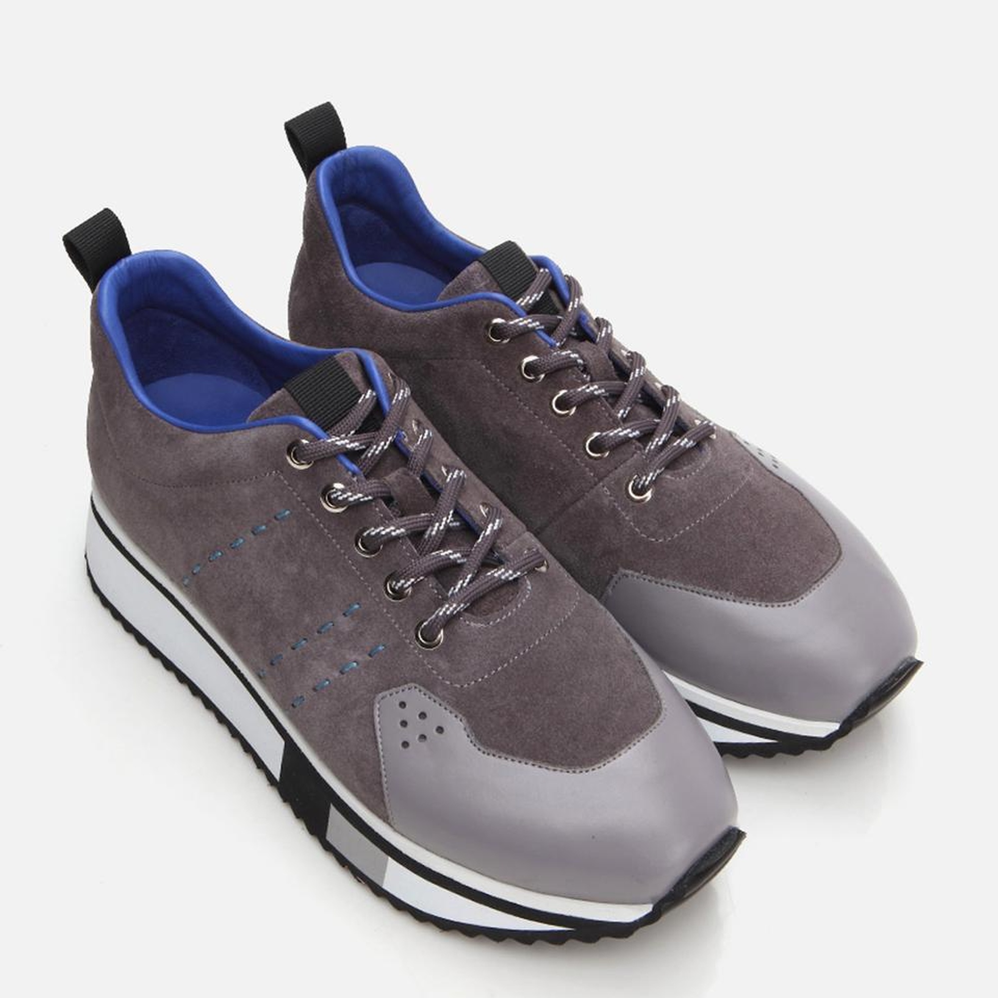 Erkek Deri Gri Spor Ayakkabı