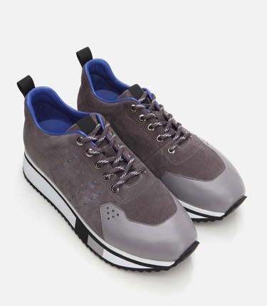  Erkek Deri Gri Spor Ayakkabı