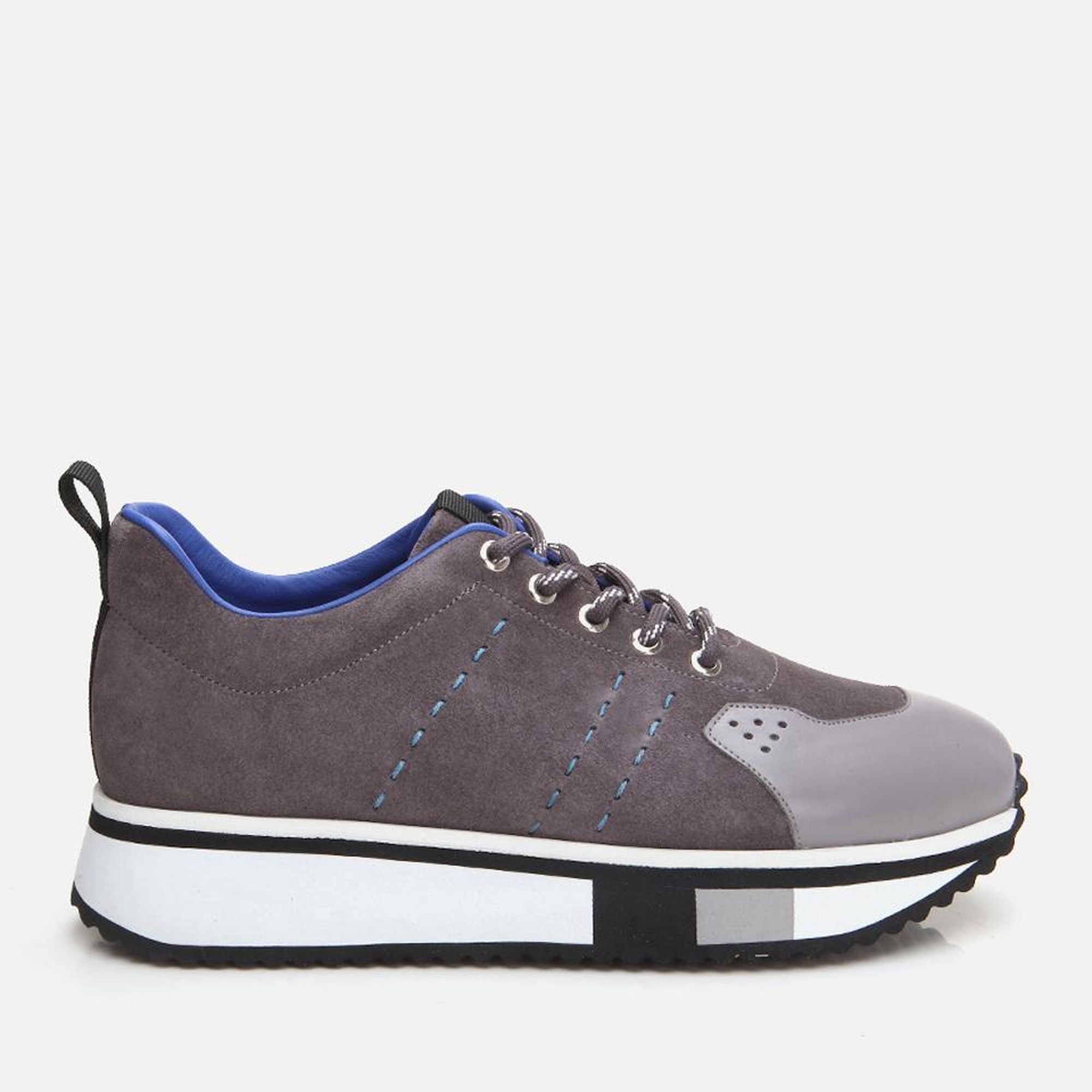 Erkek Deri Gri Spor Ayakkabı