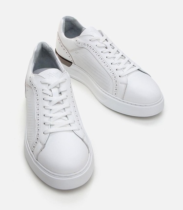  Erkek Deri Beyaz Günlük Ayakkabı